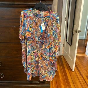 Bleu Rod Beattie Caftan Groovy Coverup